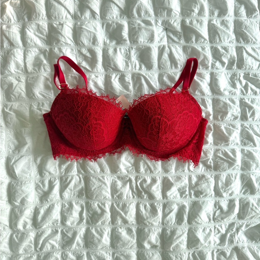 Victoria's Secret Red Underwire Bra